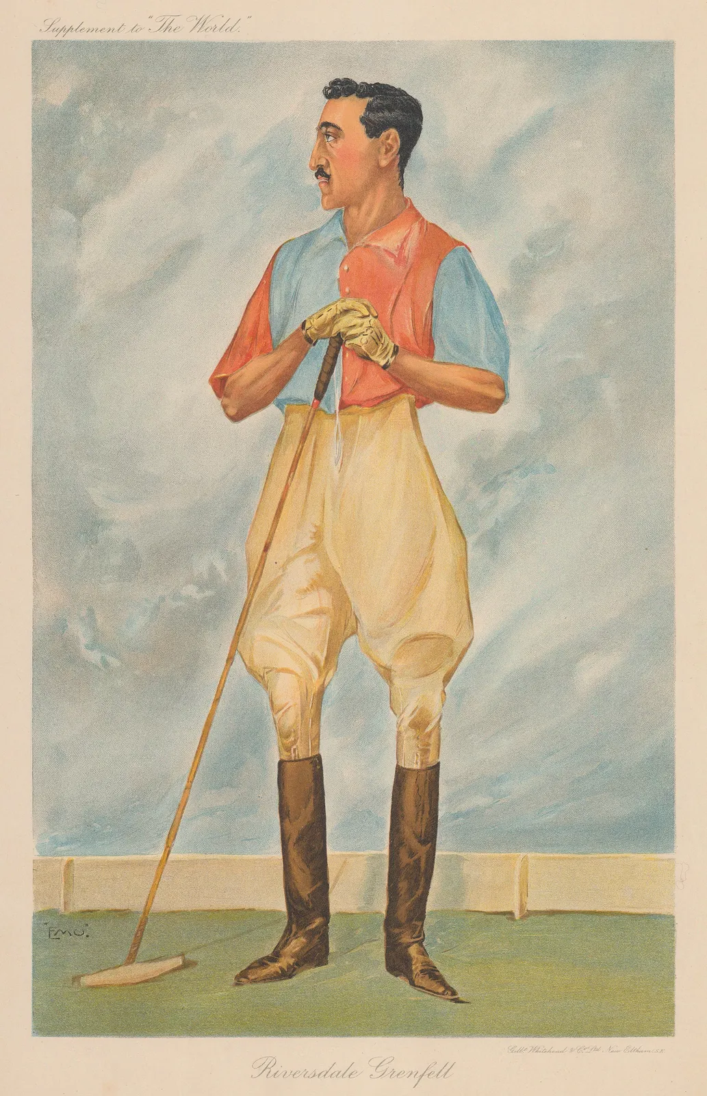 The World, Polo - Portrait, 1915 c.