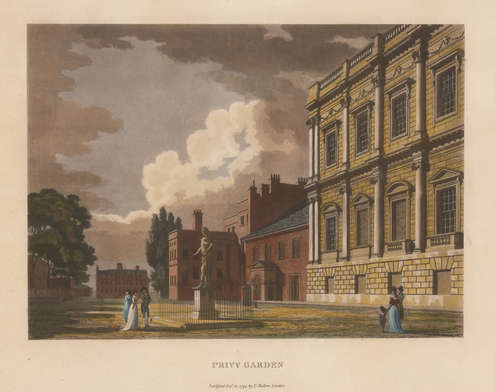 Thomas Malton, London - Privy Gardens, 1792