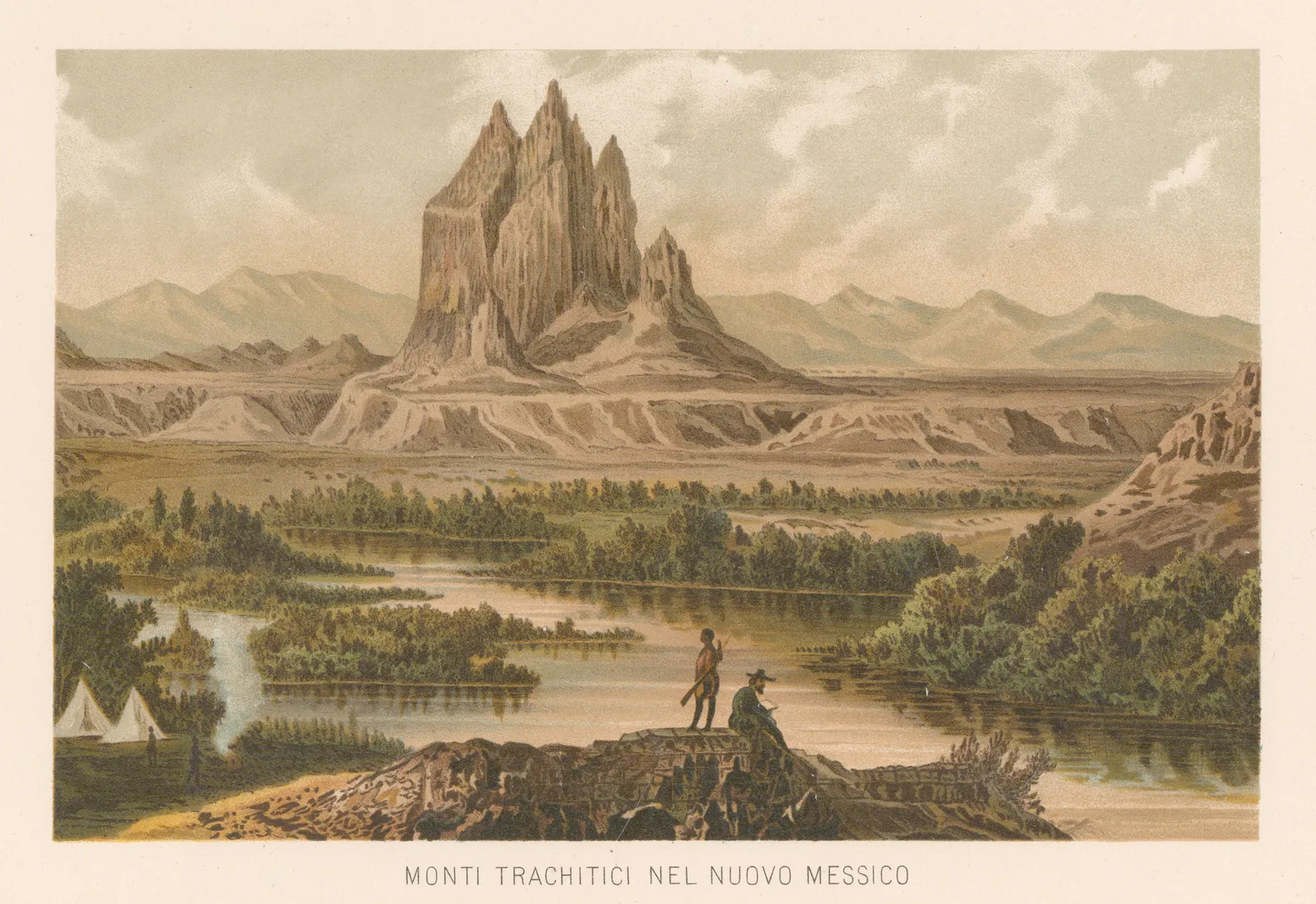 Melchior Neumayr, New Mexico - Trachytic mountains, 1887