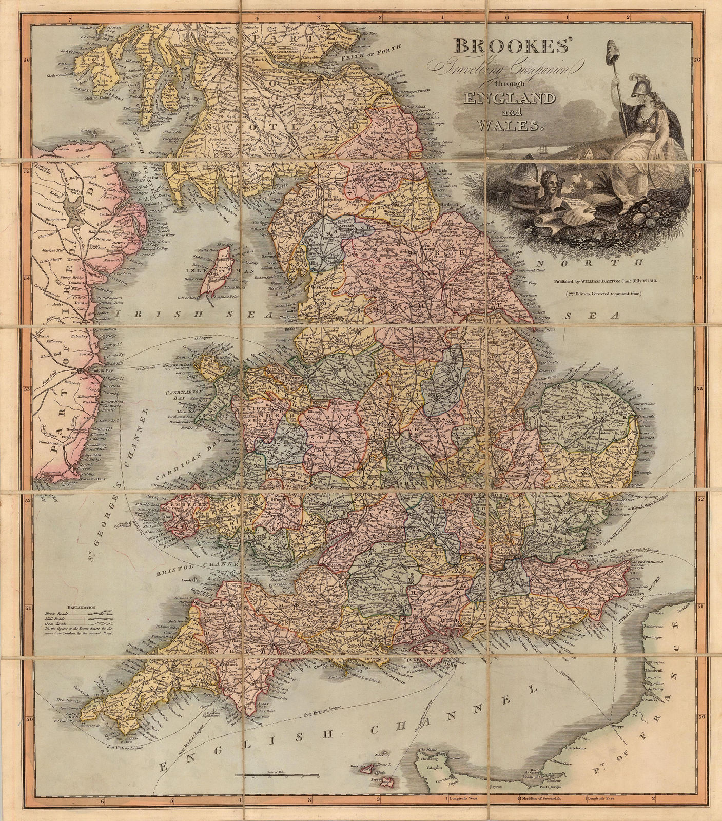 William Darton, Travelling Companion through England and Wales, 1819