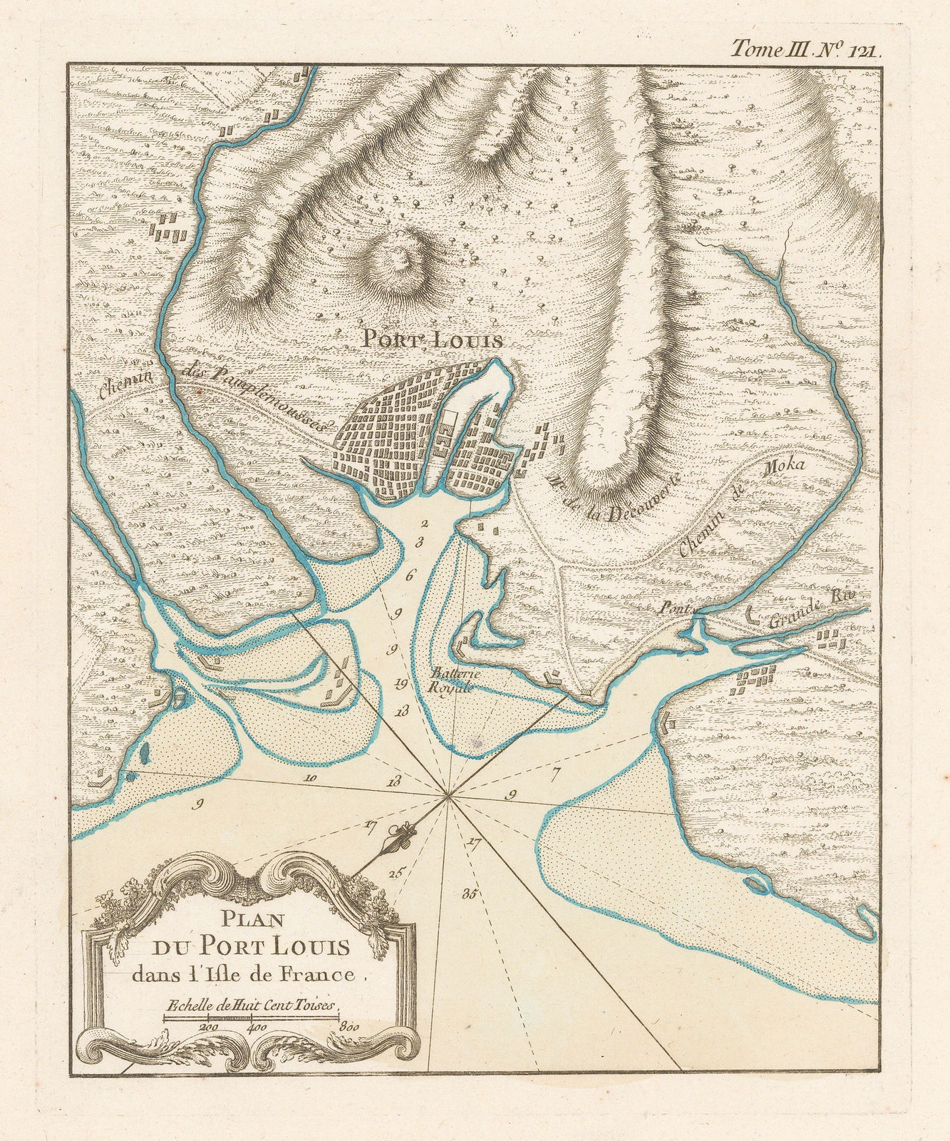 Jacques-Nicolas Bellin, Port Louis, Mauritius, 1764