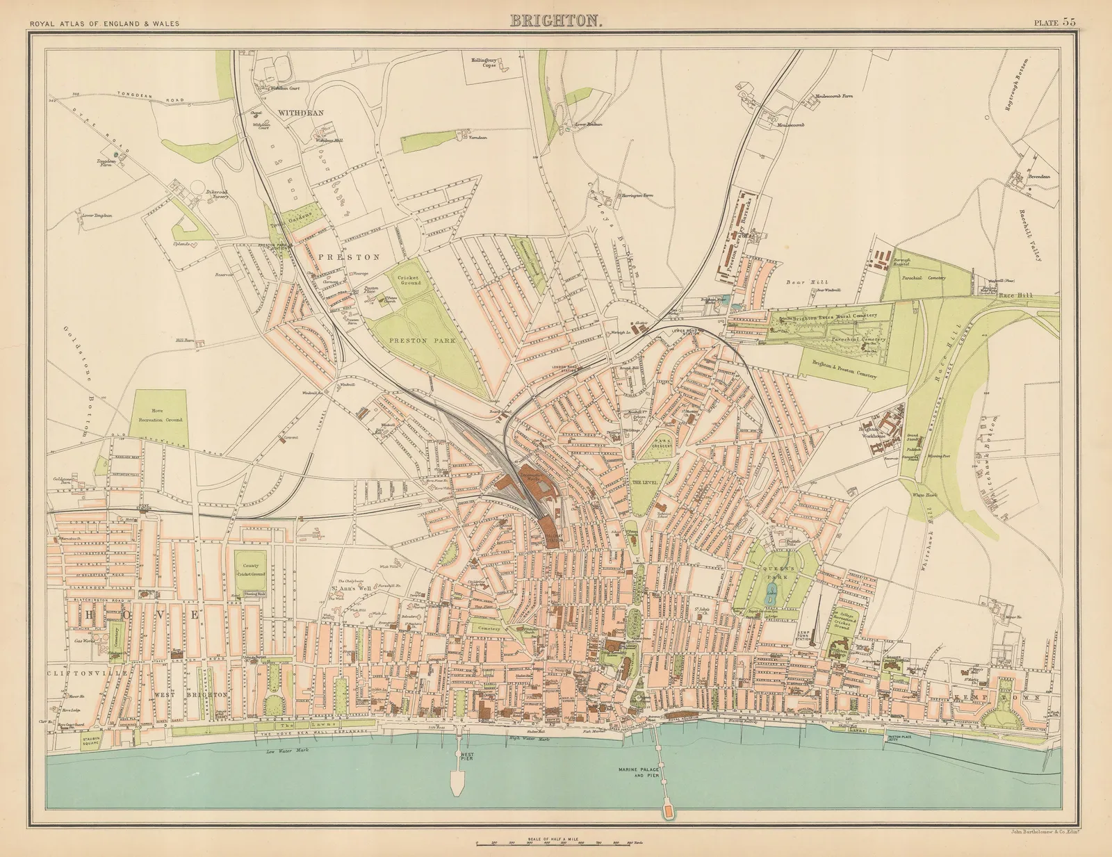 John Bartholomew & Co., Brighton, 1900 c.