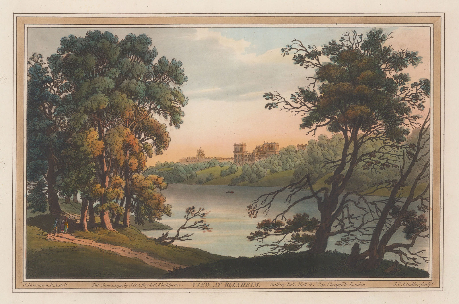 John Boydell, Blenheim Palace, Oxfordshire, 1793