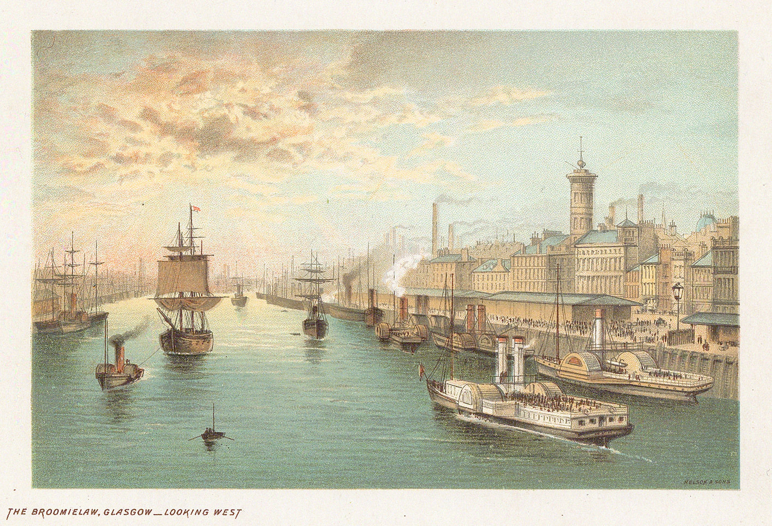 Thomas Nelson, Scotland - Glasgow, River Clyde, 1889