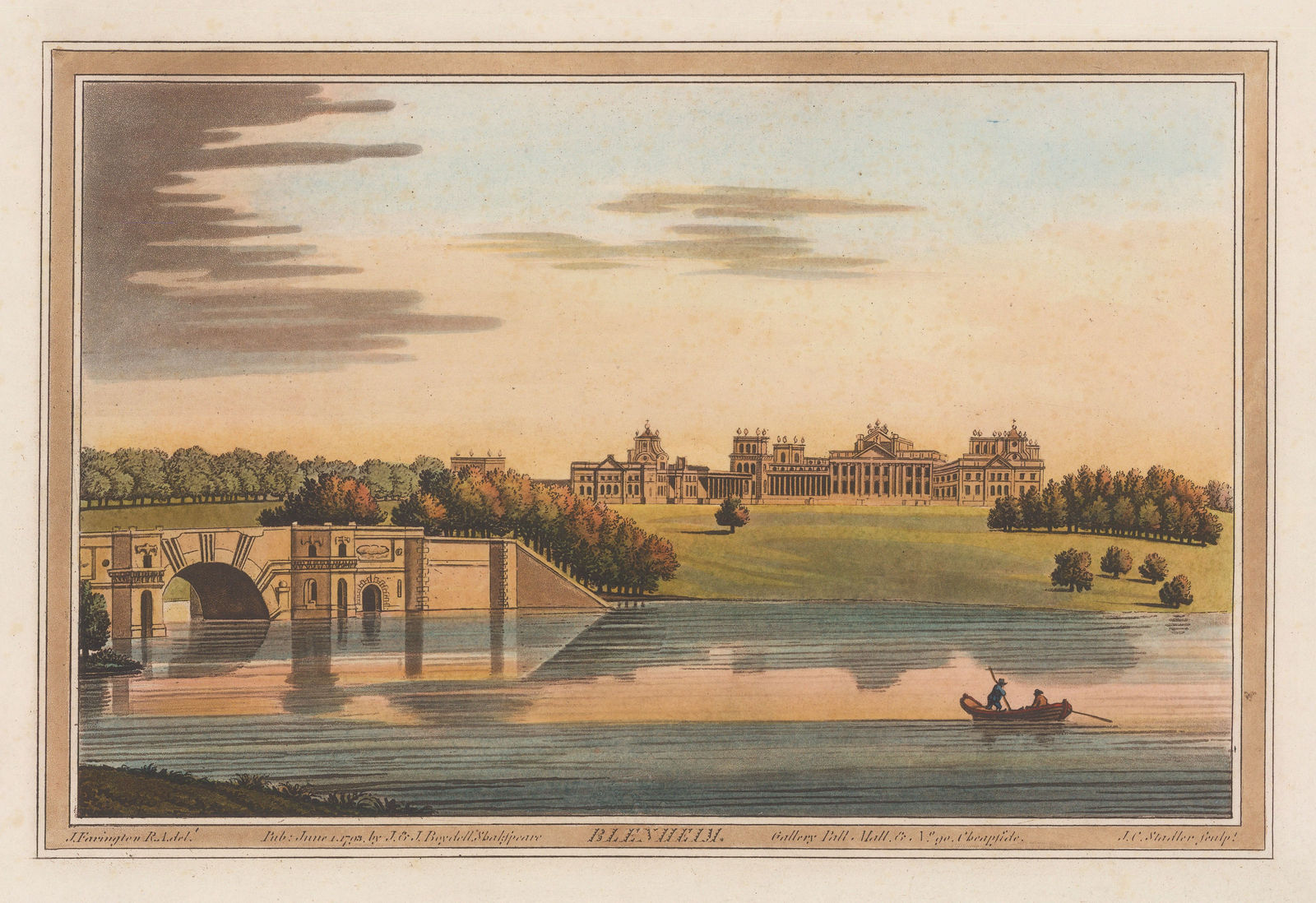 John Boydell, Blenheim Palace, Oxfordshire, 1793