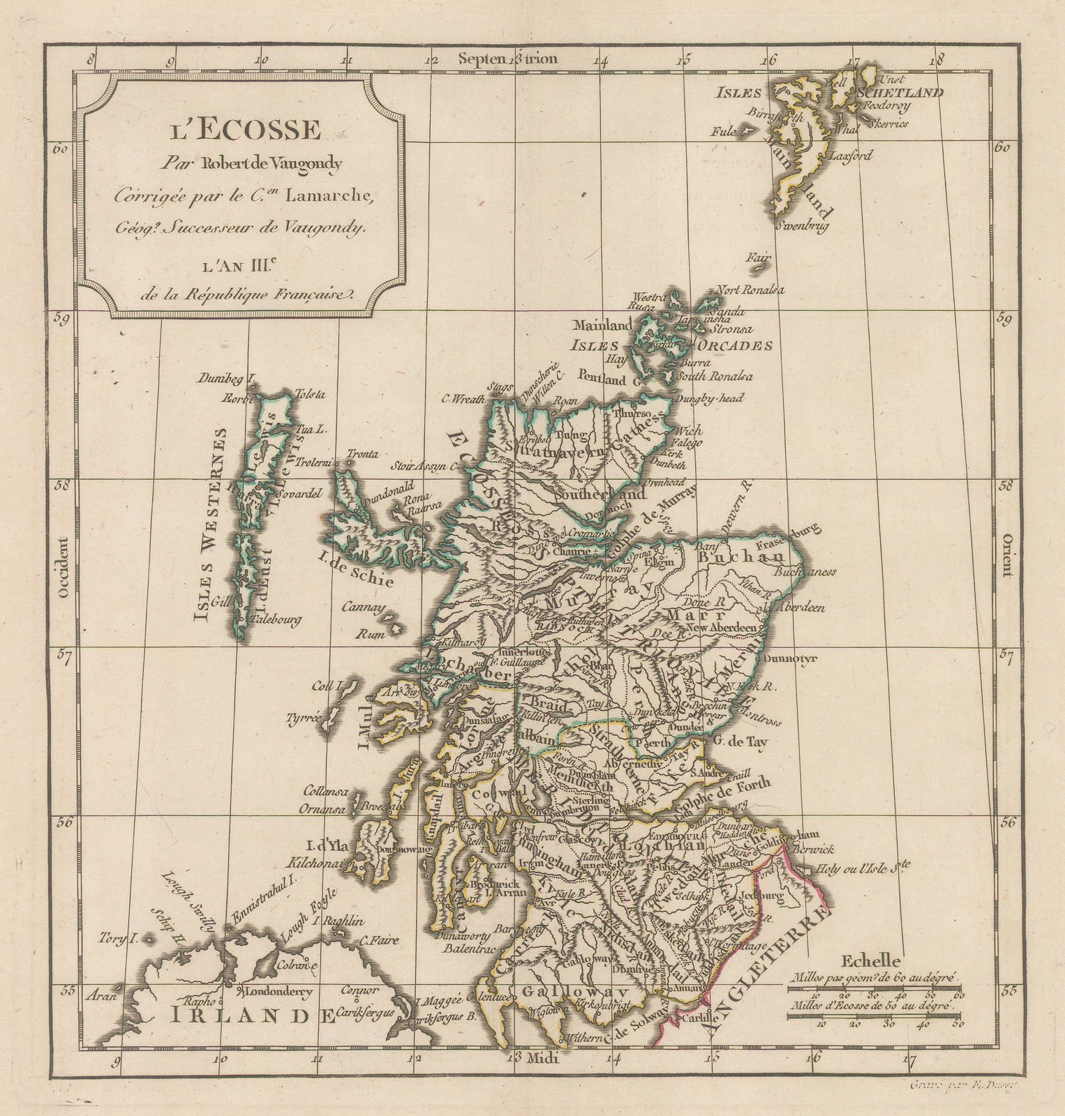 Charles Francois Delamarche, L'Ecosse, 1795