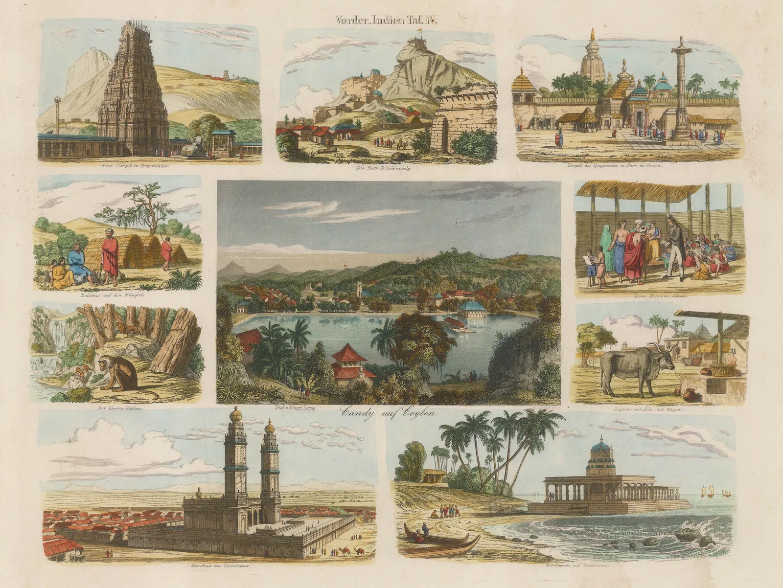 ECS Schmidt, Sri Lanka - Kandy, 1830
