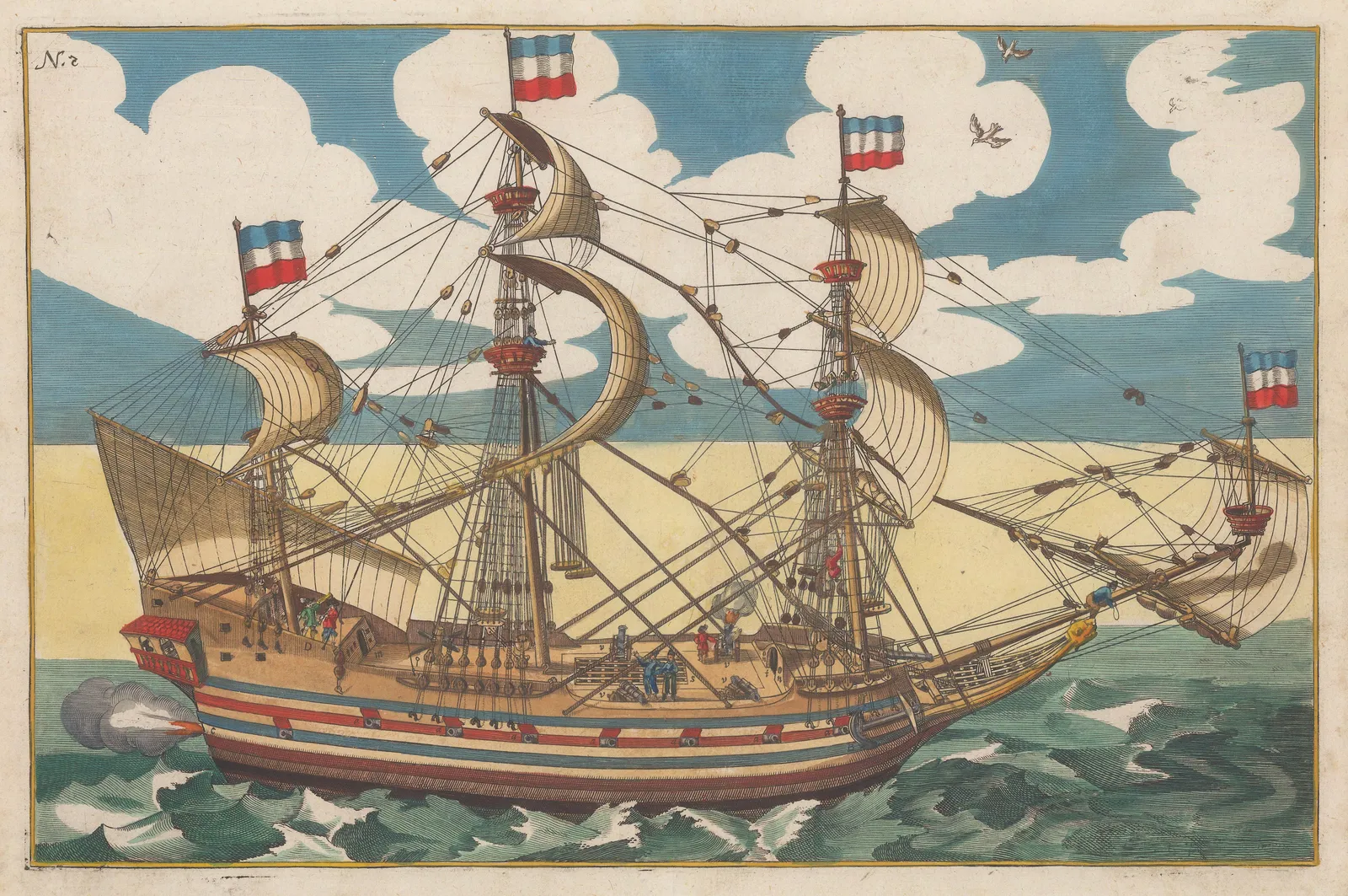 Anonymous, Ships - Corvette, 1730 c.
