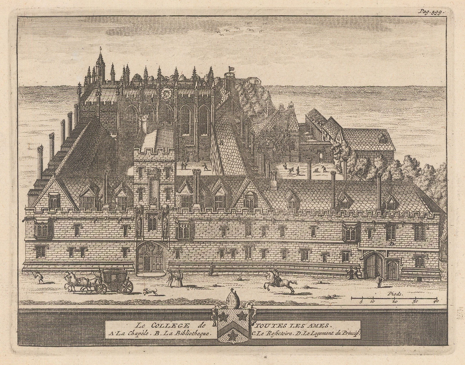 Pieter Van der Aa, Oxford University - All Souls College, 1727