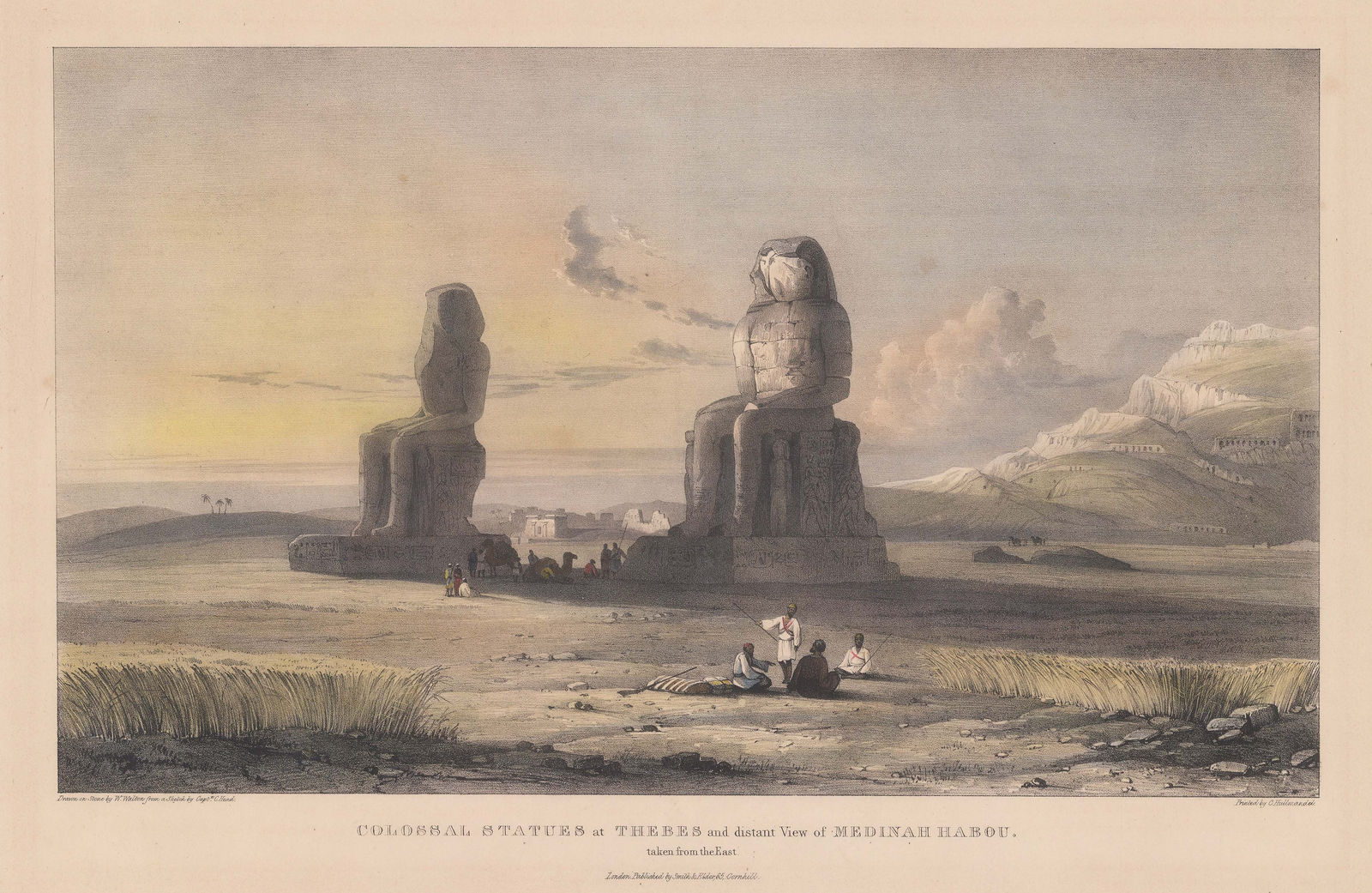Capt. Charles Franklin Head, Egypt - Memnonium, Colossi of Memnon, 1833