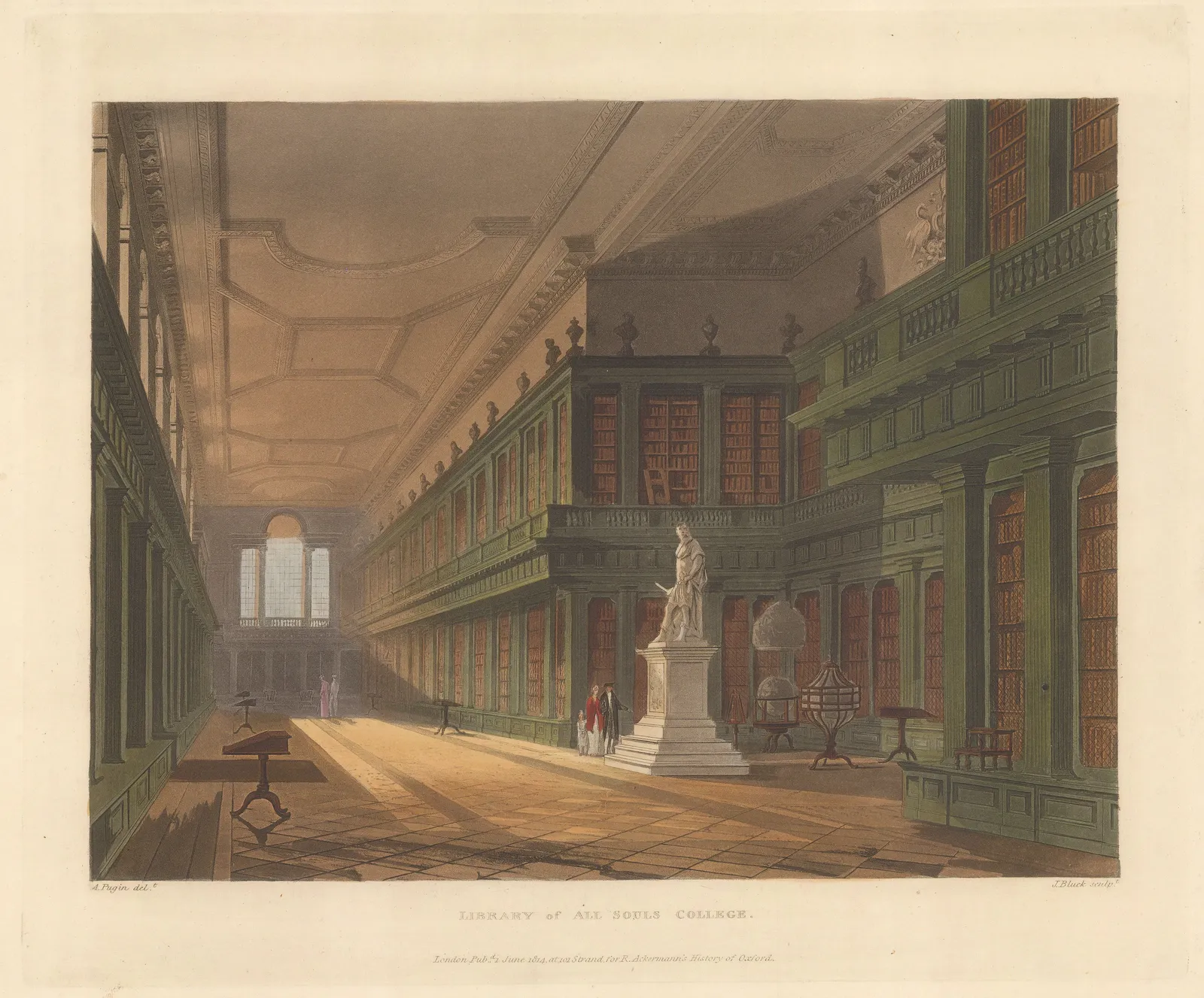 Rudolph Ackermann, Oxford University - All Souls College, 1814