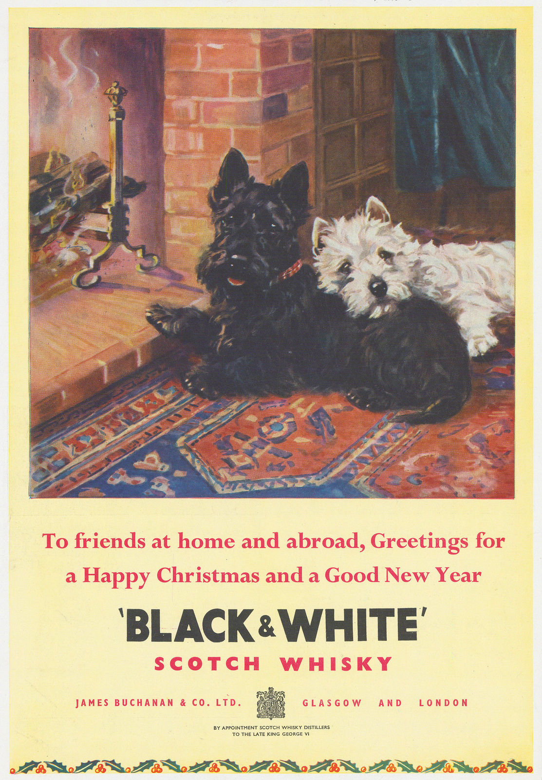 Illustrated London News (ILN), Whisky - Black & White Scotch Whisky, 1953