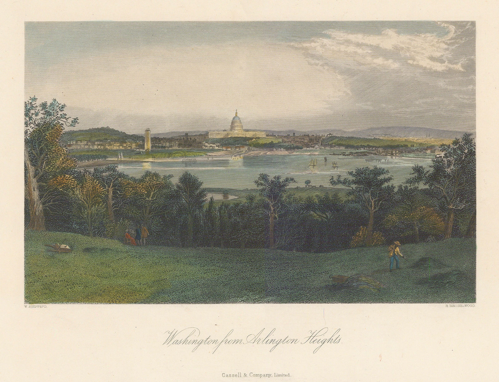 Picturesque America, Washington DC, 1872