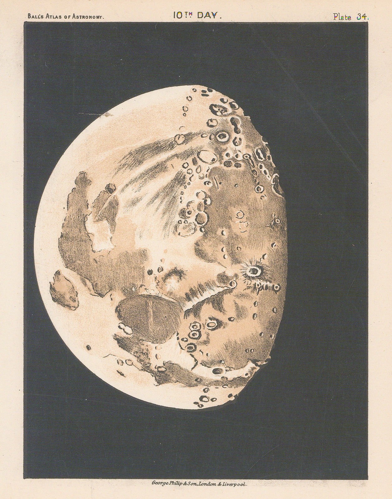 Sir Robert Stawell Ball, 10th Day [Moon Phase], 1893