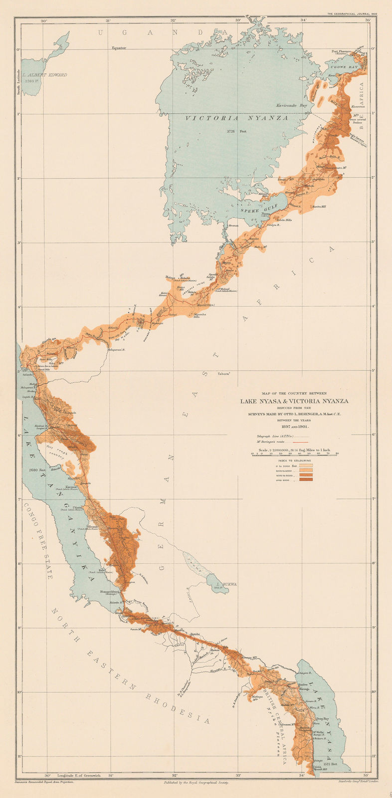 Royal Geographical Society (RGS), Rwanda, Burundi, Tanzania and Uganda, 1902