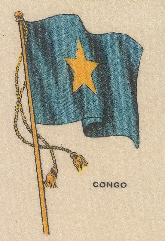 Cigarette Cards, Flags - Congo, 1910 c.