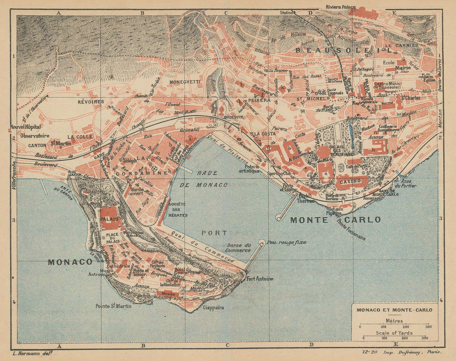Eugène Dufrenoy, Monaco and Monte Carlo, 1921