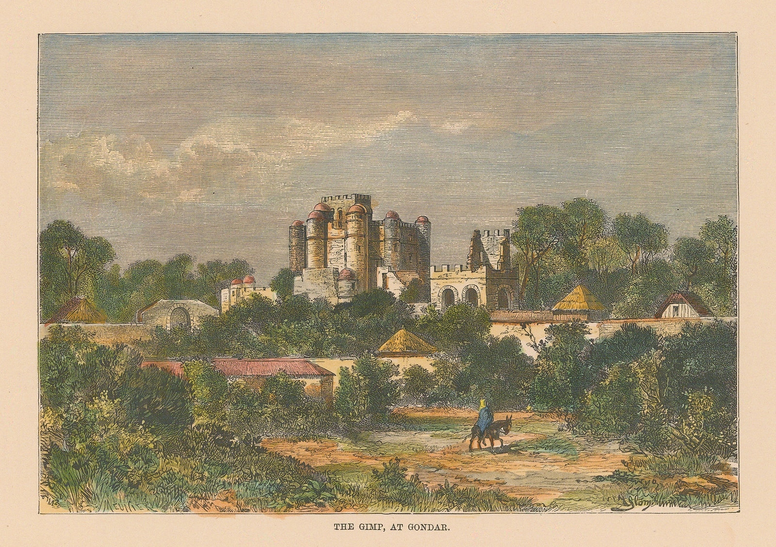 Jean Jacques Élisée Reclus, Ethiopia - Gondar Castle / Fasil Ghebbi, 1894