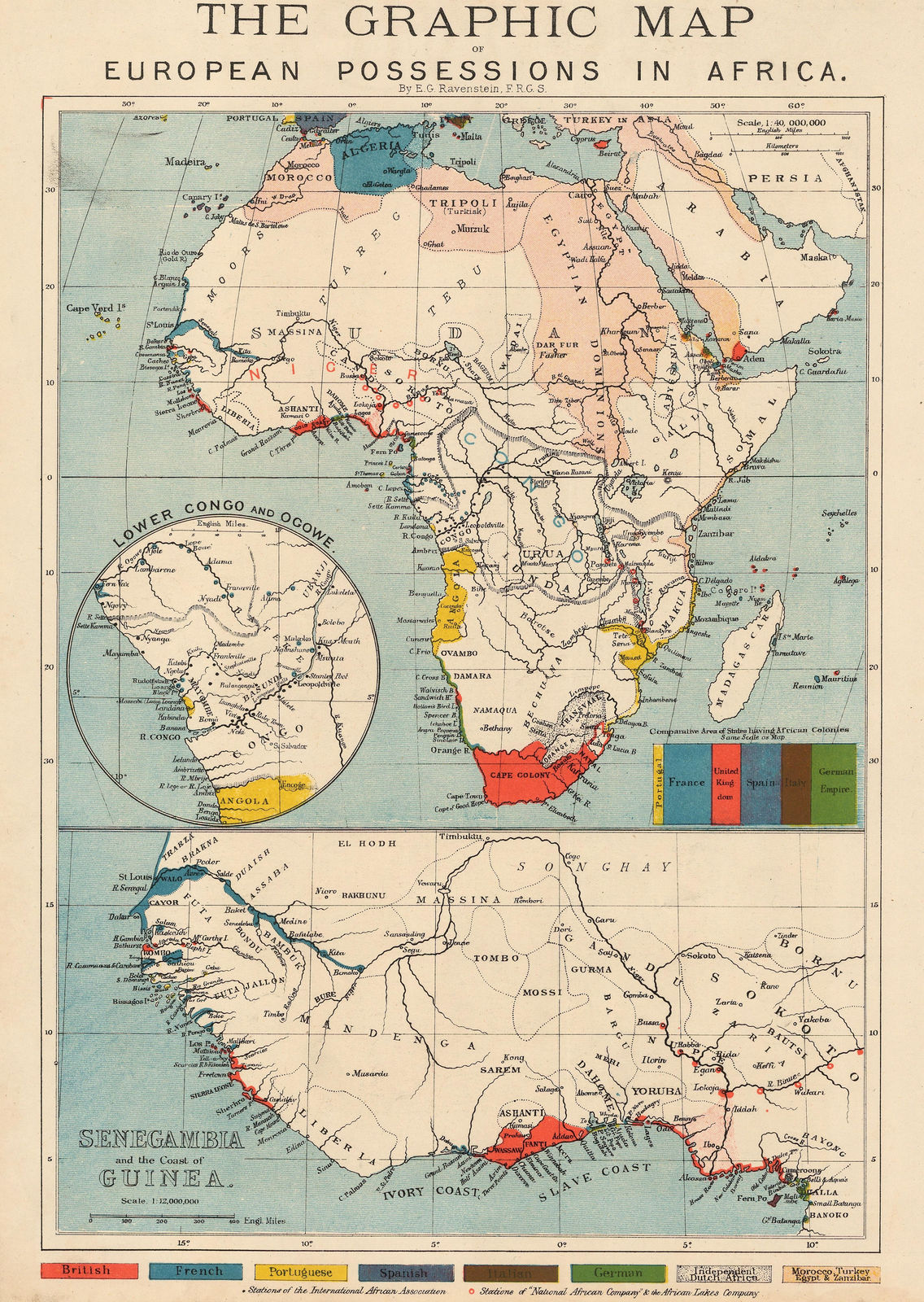 The Graphic Magazine, The Graphic Map of European Possessions in Africa, 1884