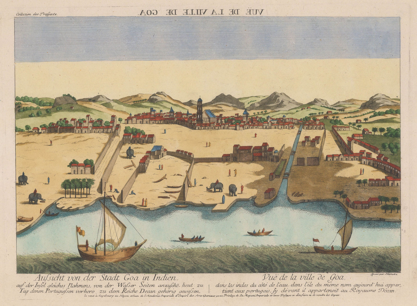 Johann Christoph Nabholtz, India - Goa, Velha Goa (Old Goa), 1780 c.