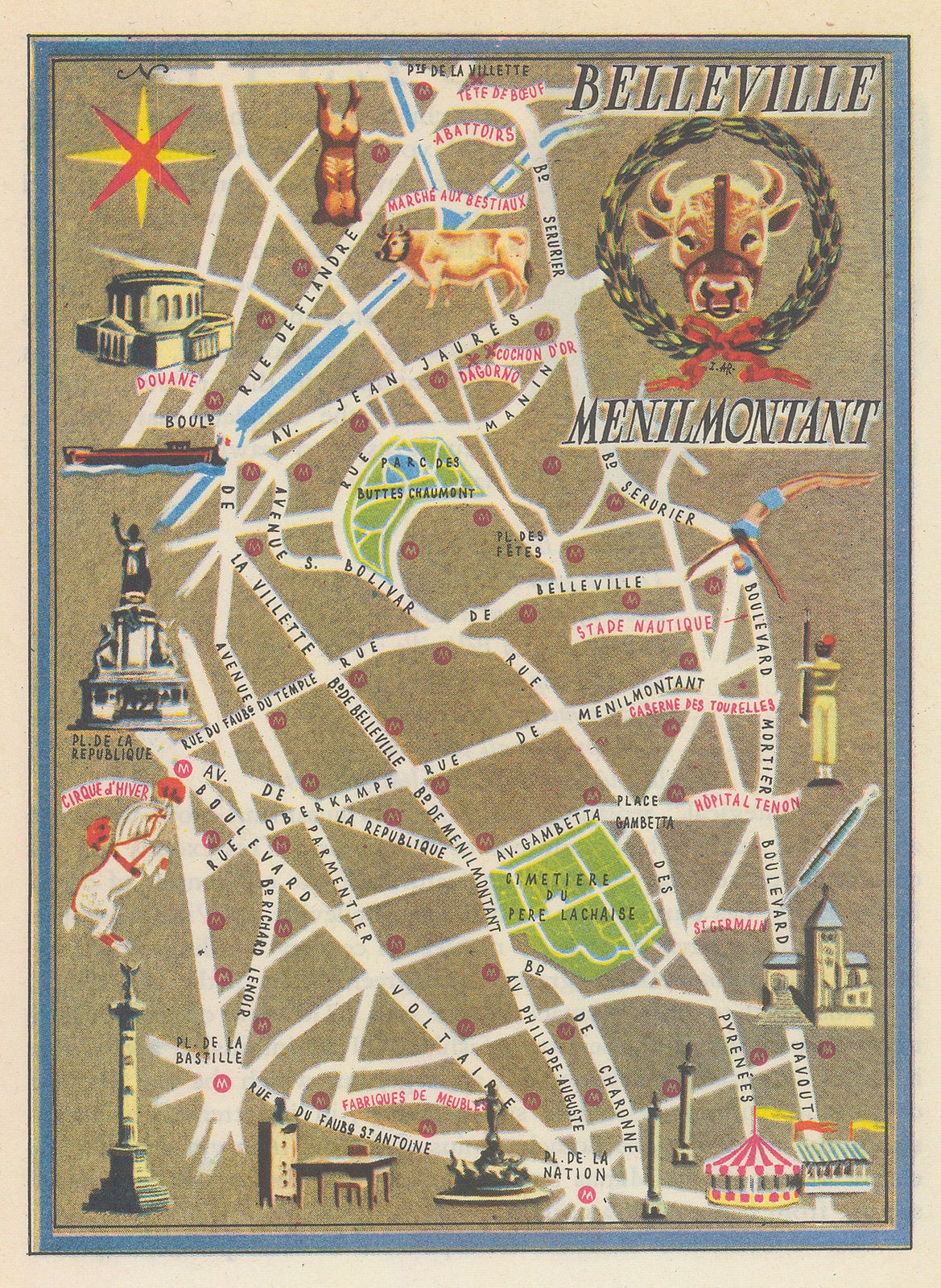 Lucien Boucher, Belleville Ménilmontant, 1949