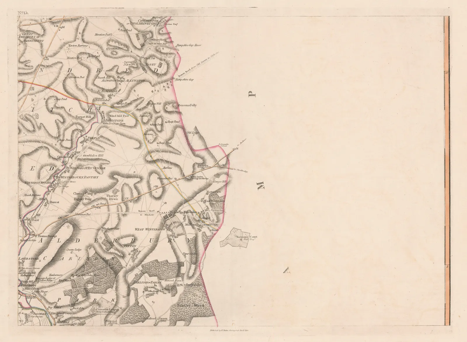 John Andrews & Andrew Dury, A Topographical Map of the County of Wiltshire, 1810