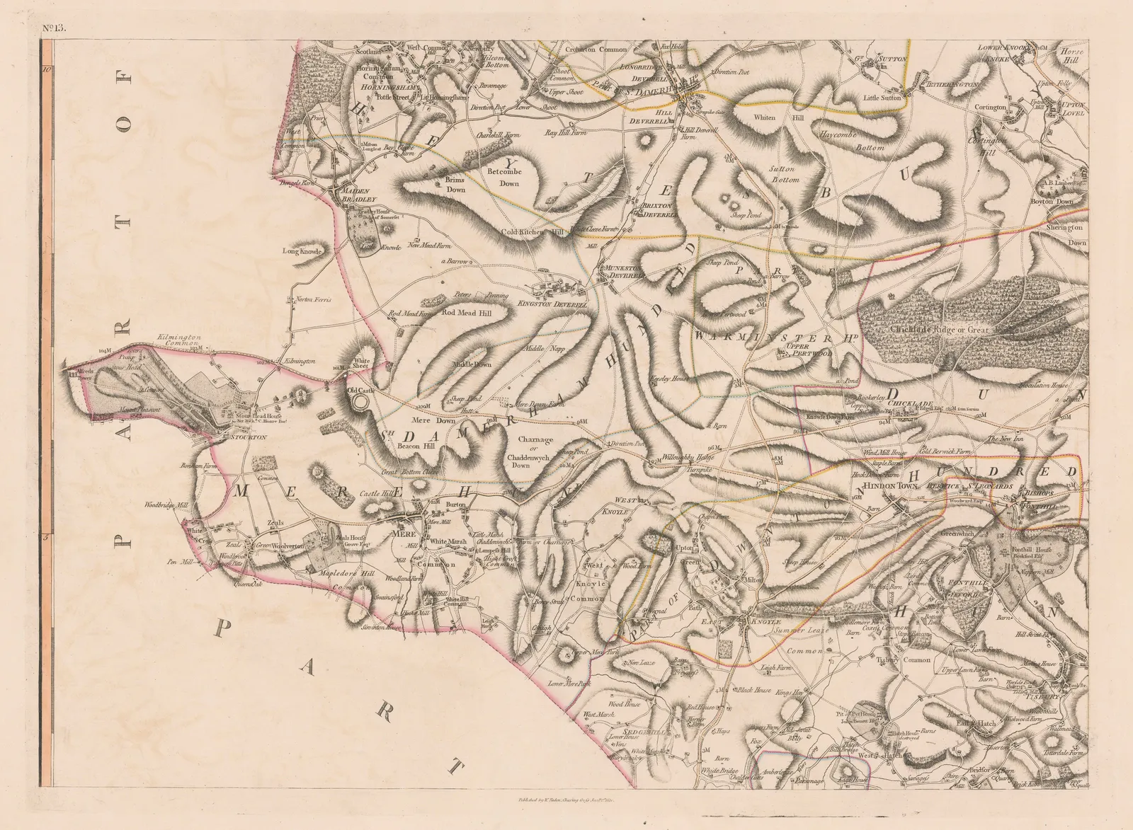 John Andrews & Andrew Dury, A Topographical Map of the County of Wiltshire, 1810