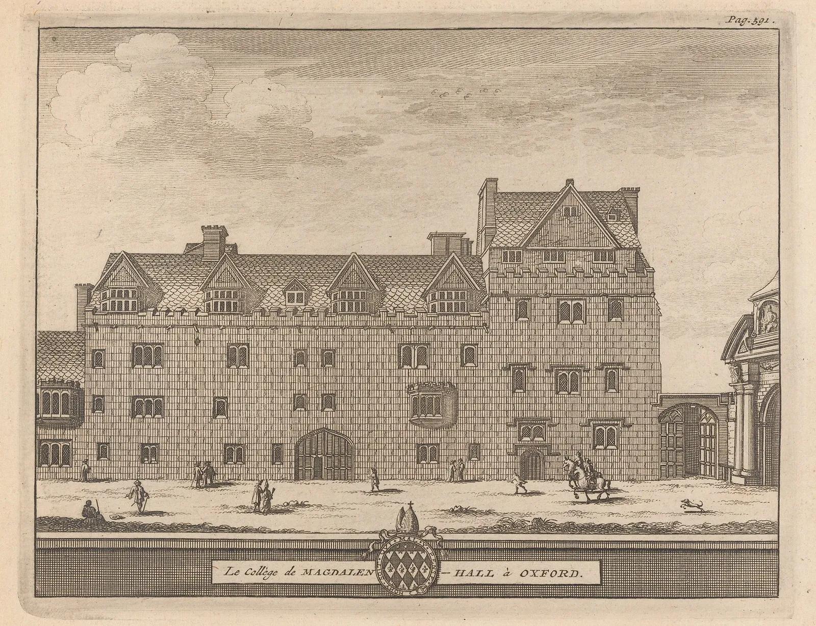 Pieter Van der Aa, Oxford University - Magdalen College, 1727