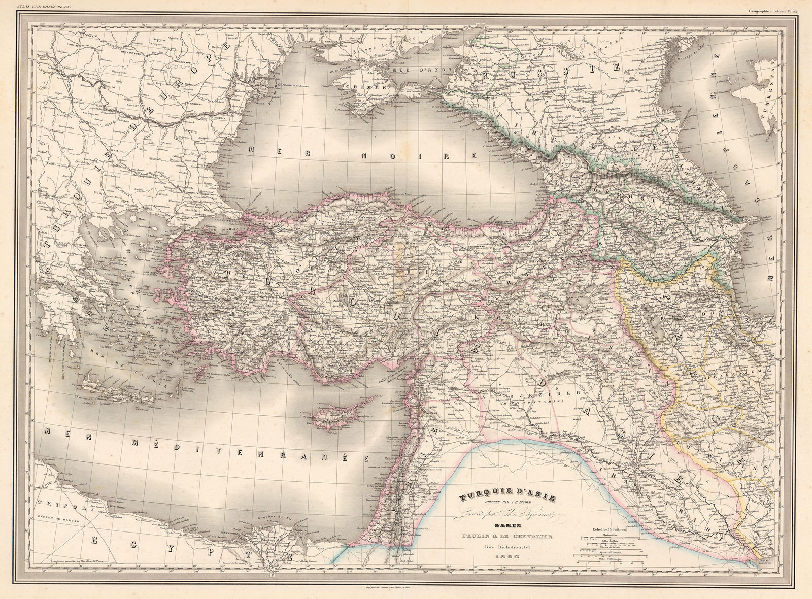 Auguste-Henri Dufour, Turkey, Syria, Iraq, Cyprus, the Levant and the Black Sea, 1860