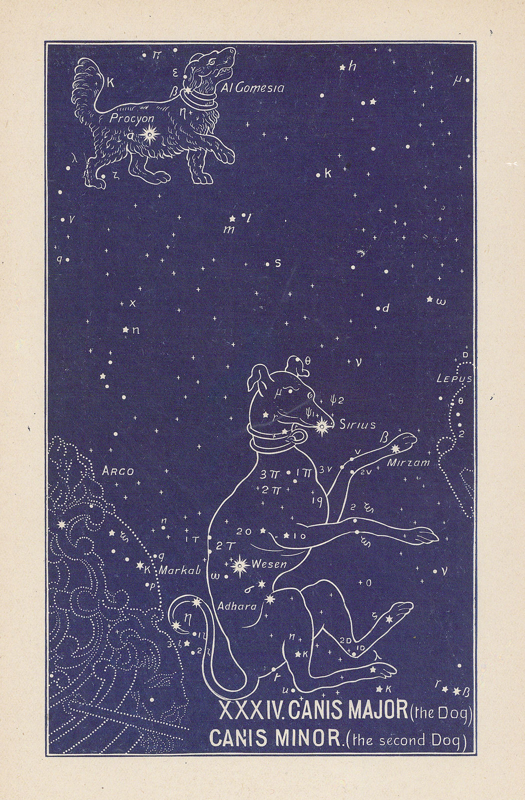 Ethelbert William Bullinger, XXXIV. Canis Major and Canis Minor (The Dogs), 1921