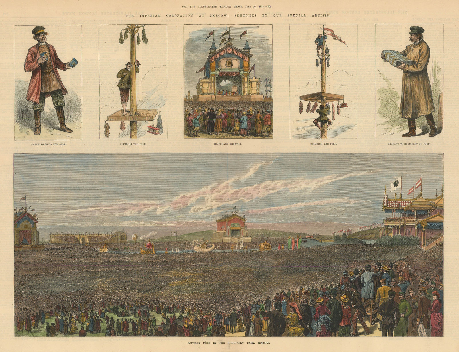 Illustrated London News (ILN), Russia - Moscow, Khodinsky Park, 1883