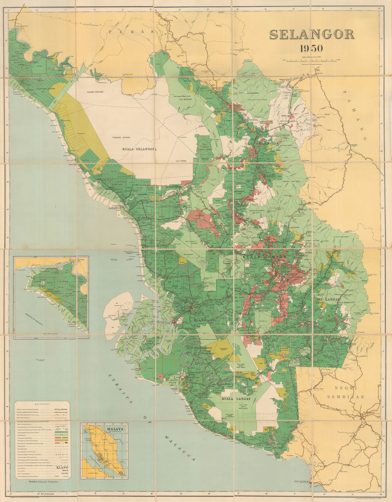 Survey Dept. F.M.S., Selangor, 1950