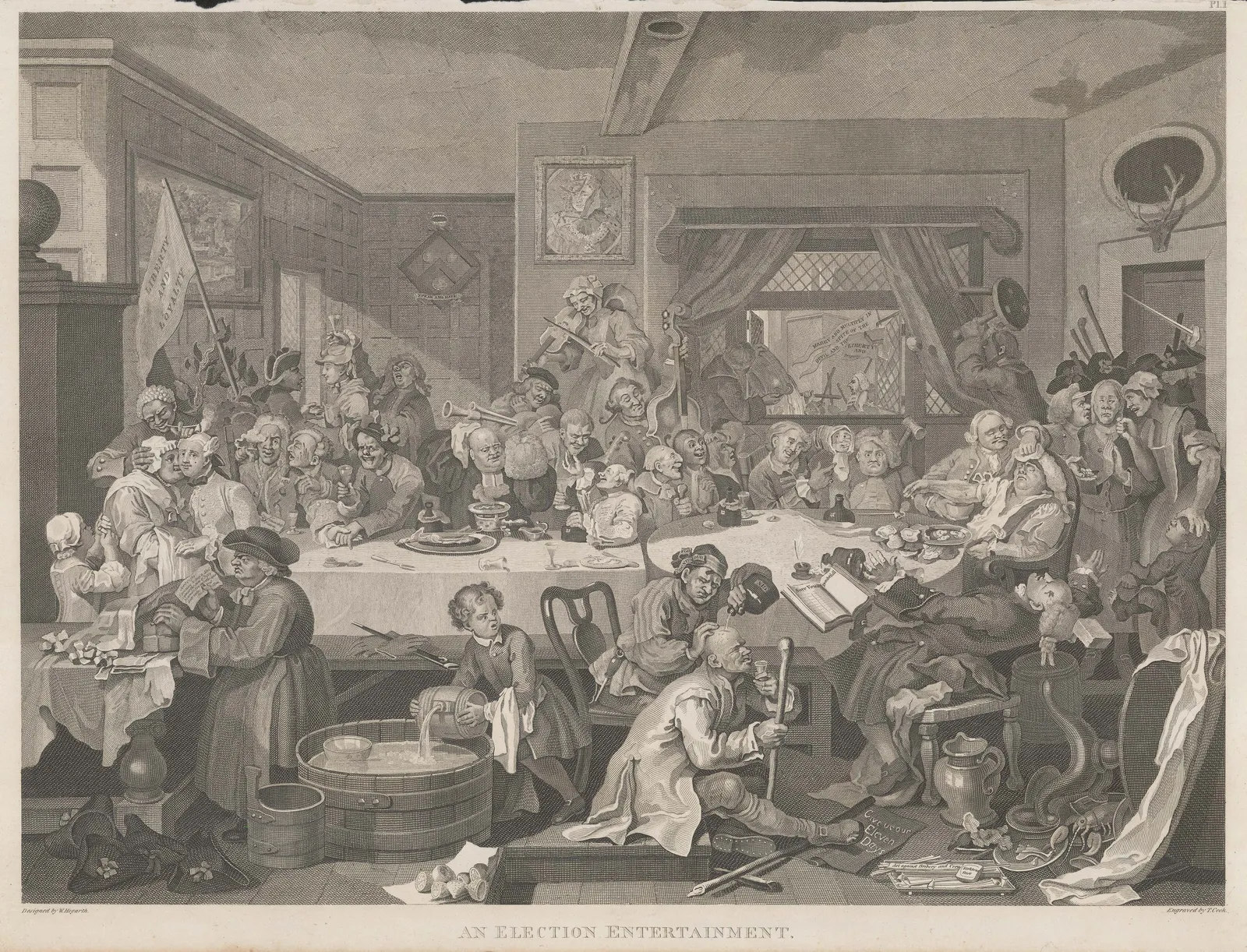 William Hogarth, London - Hogarth - Humours of an Election, 1800 c.