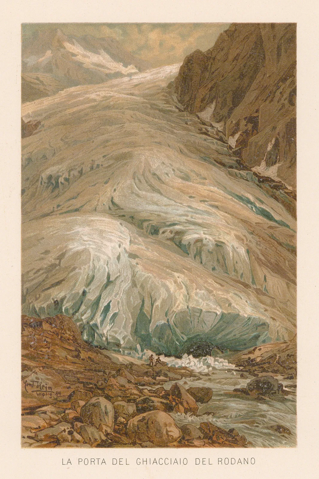 Melchior Neumayr, Switzerland - Rhone Glacier, 1887