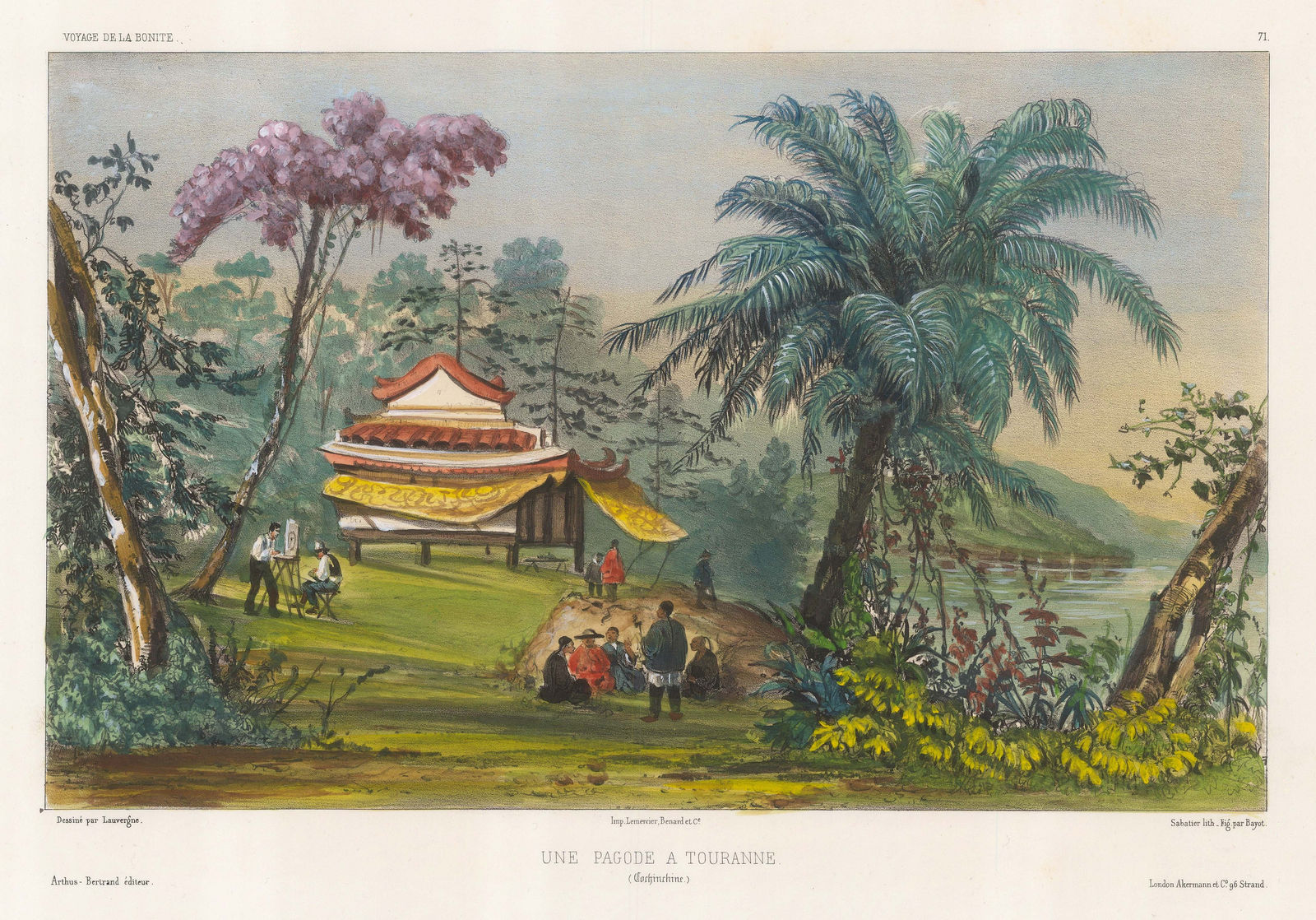 Auguste-Nicolas Vaillant, Vietnam - Tourane (Da Nang), 1850 c.