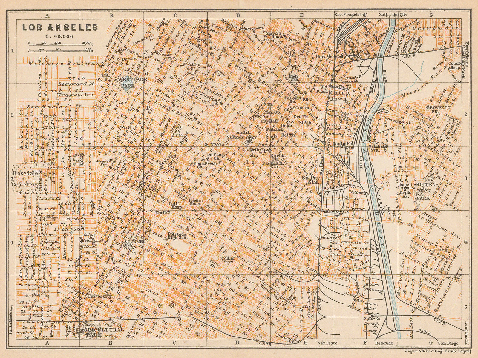 Karl Baedeker, Los Angeles, 1909