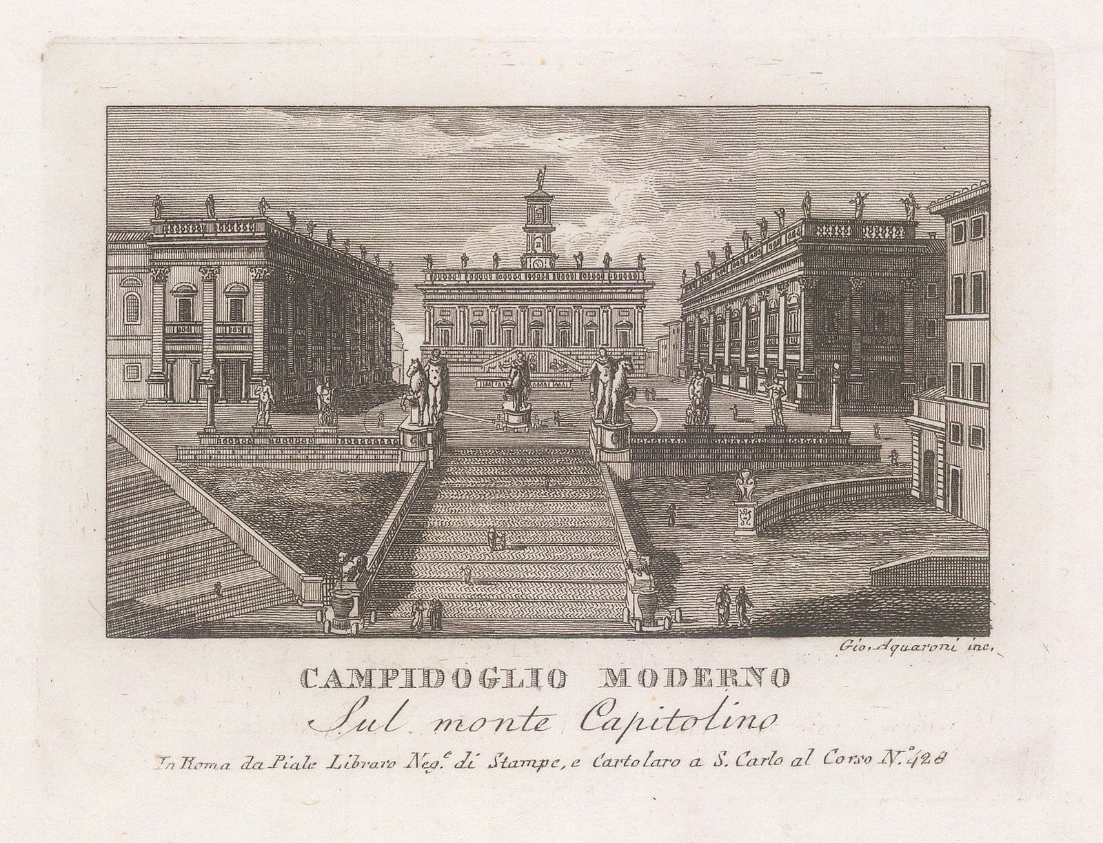 Pietro Piale, Italy - Rome, Campidoglio Moderno (Capitoline Hill), 1839