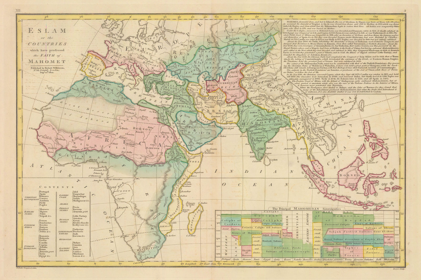 Robert Wilkinson, The Islamic World, 1804
