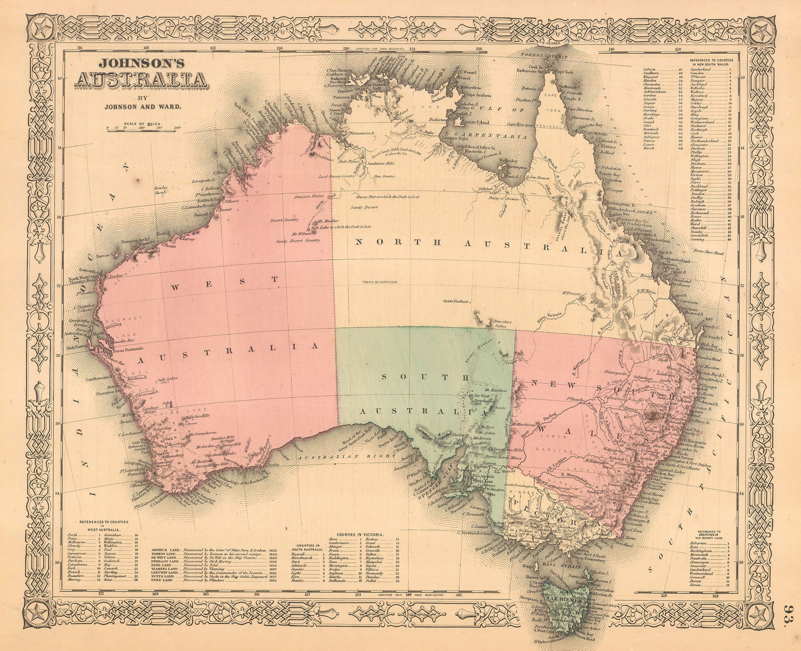 Johnson & Ward, Johnson's Australia, 1863