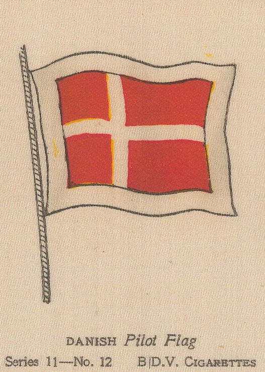 BDV Cigarettes, Flags - Denmark, Pilot Flag, 1918