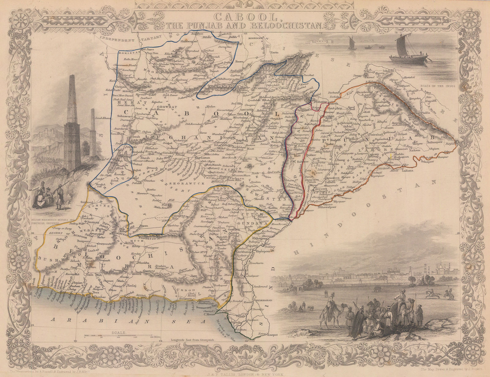 John Tallis, Cabool, The Punjab and Beloochistan, 1851