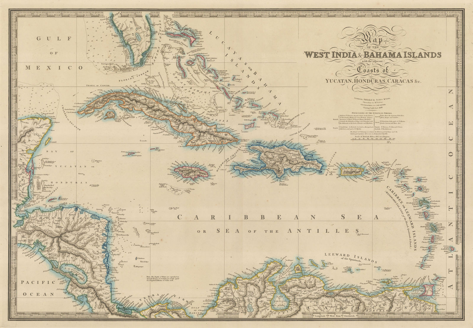 James Wyld, The West Indies, 1841