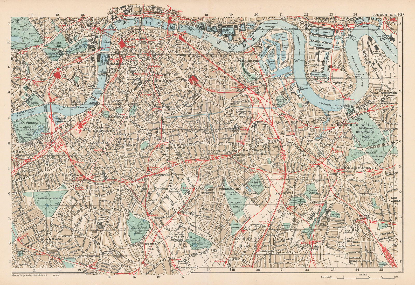 George W. Bacon, South London, 1910 c