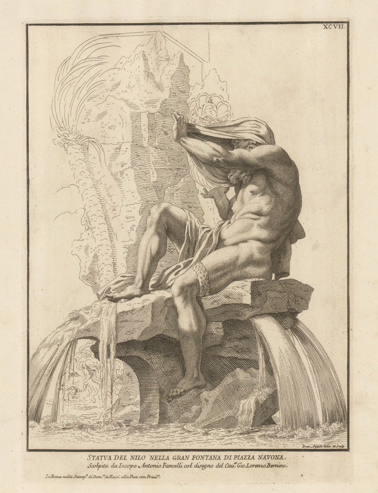 Dominico de Rossi, Italy - Rome, Piazza Navona, 1704