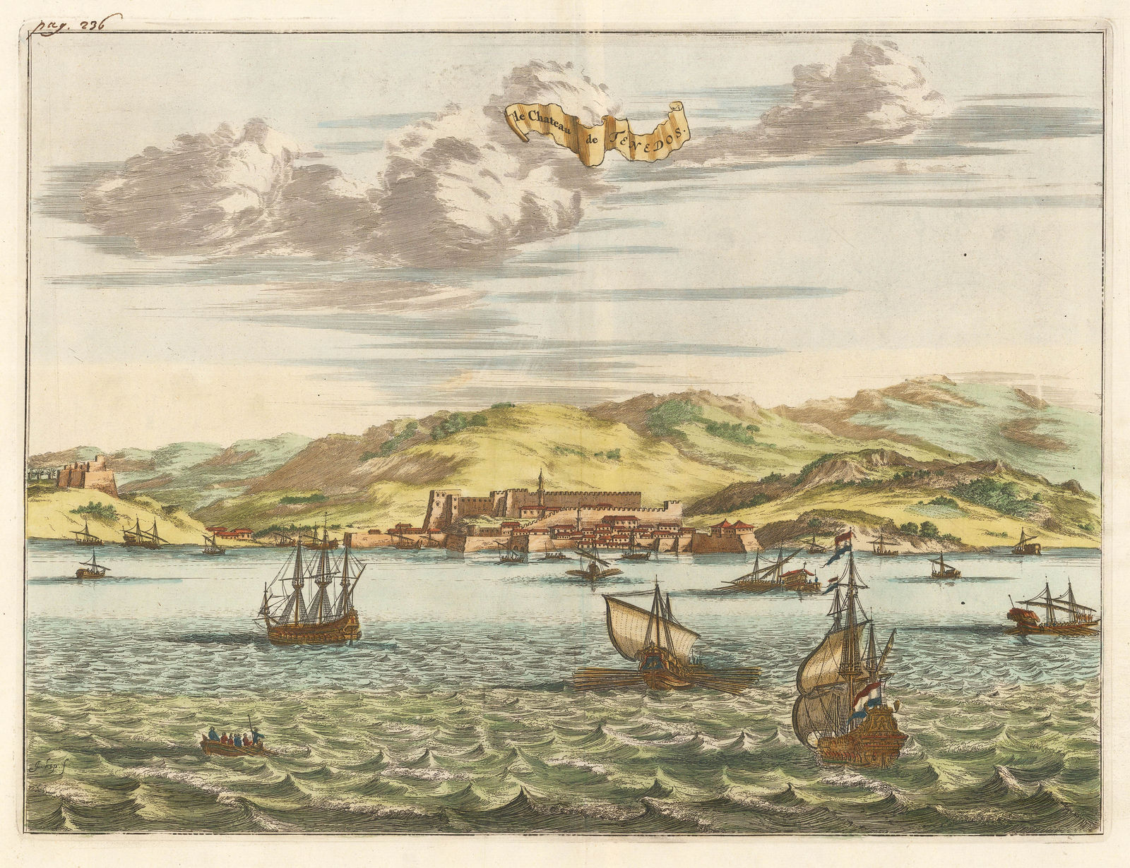 Pieter Van der Aa, Turkey - Tenedos (Bozcaada), 1719