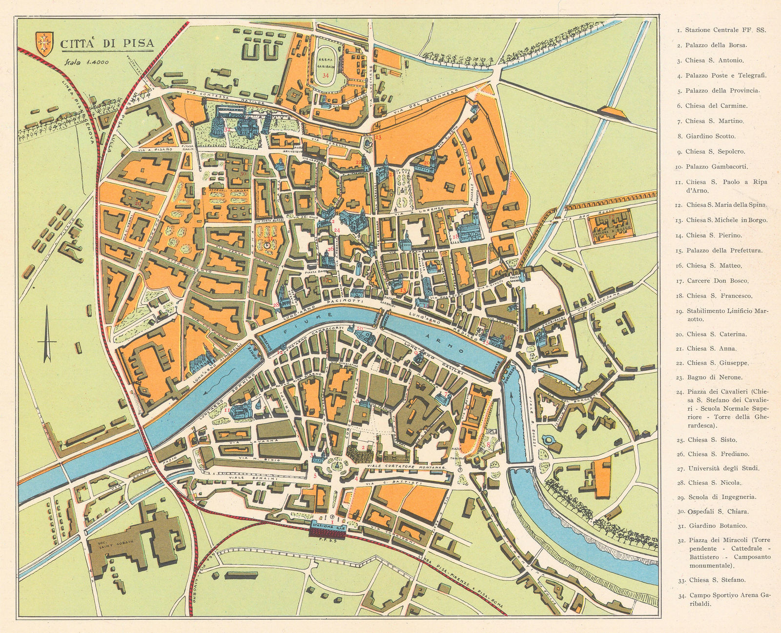 Sandro Chierichetti, Pisa, 1958