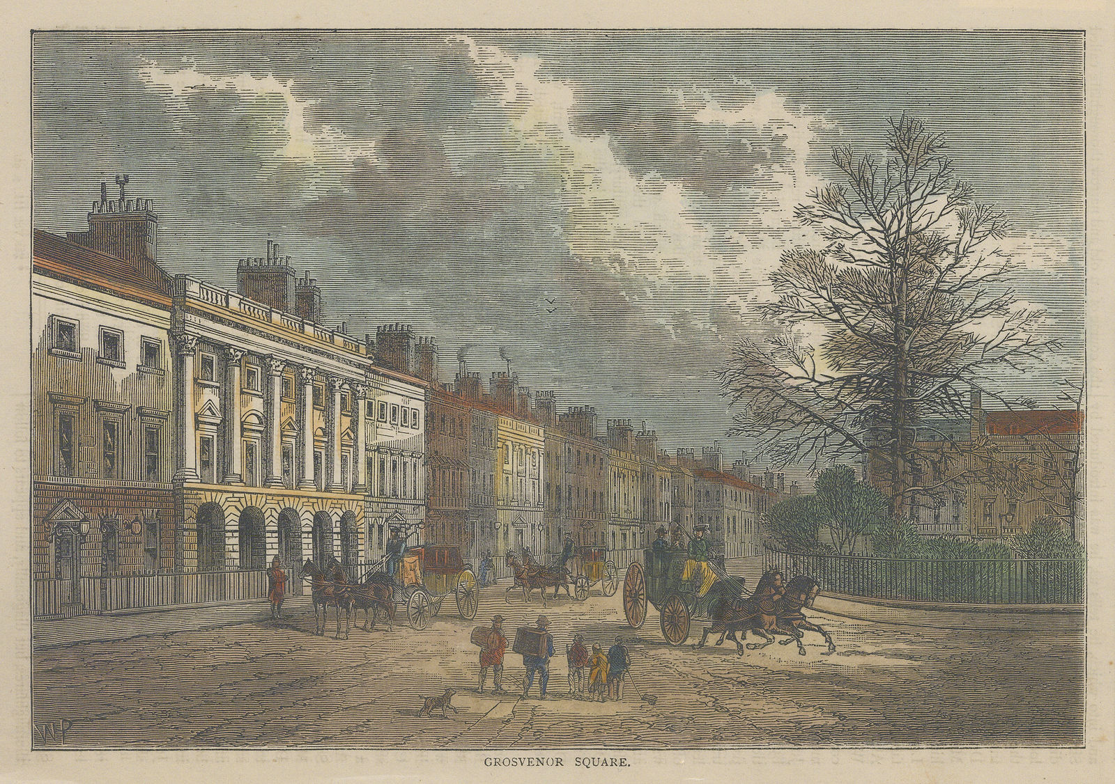 Old & New, London - Grosvenor Square, 1880 c.