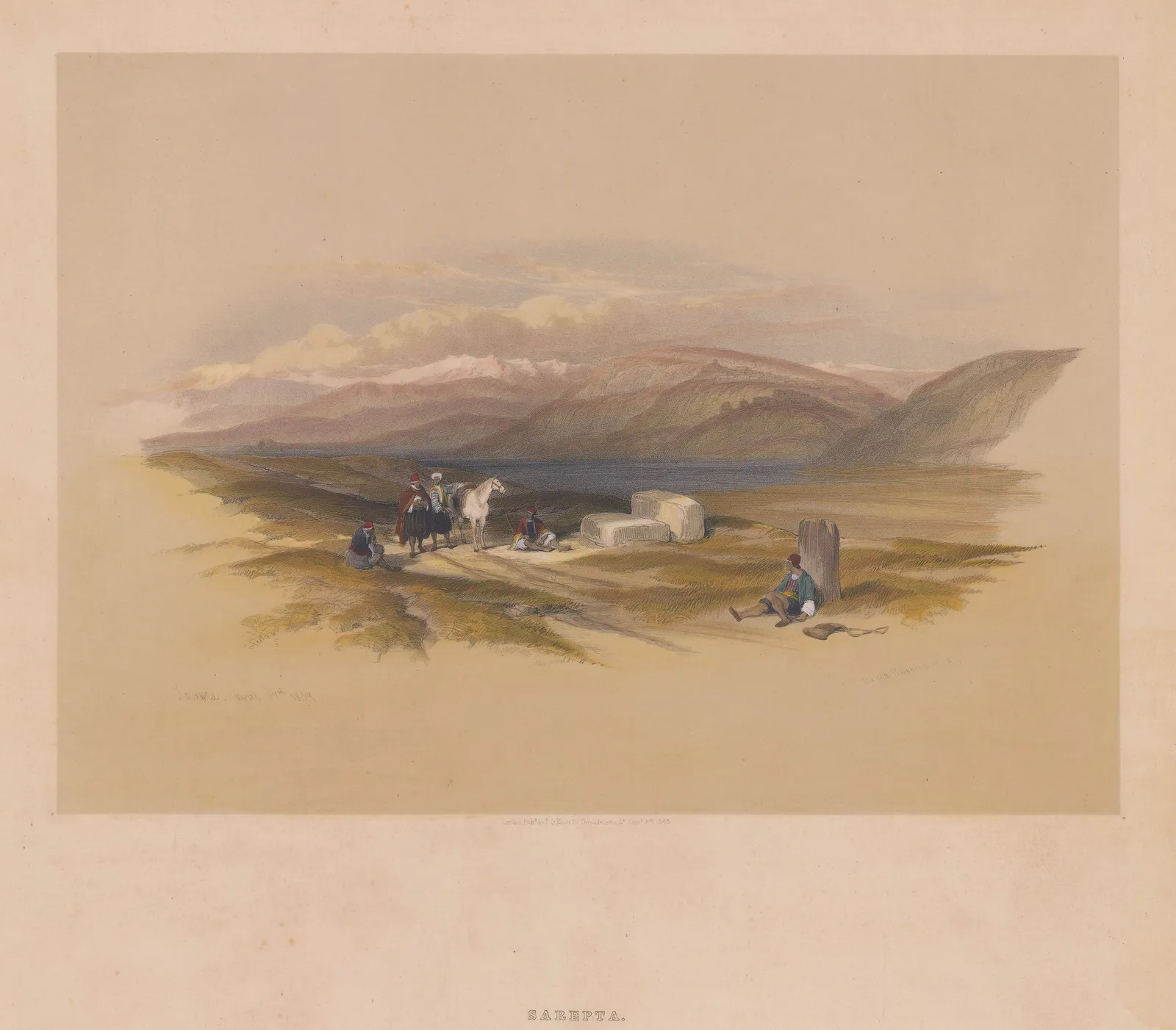 David Roberts, Lebanon - Sarepta, 1843