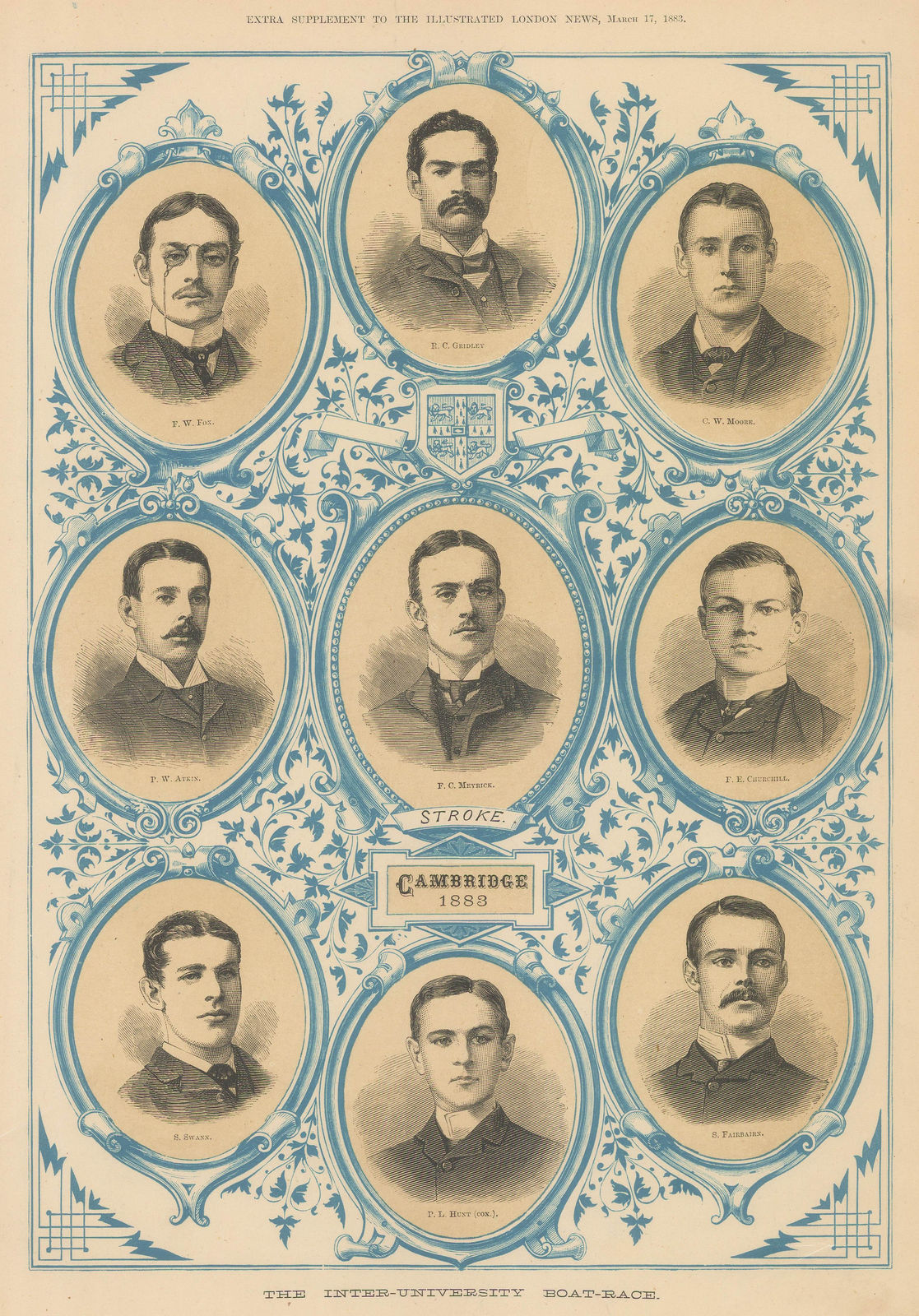 Illustrated London News (ILN), Rowing - Oxford and Cambridge Boat Race, 1883