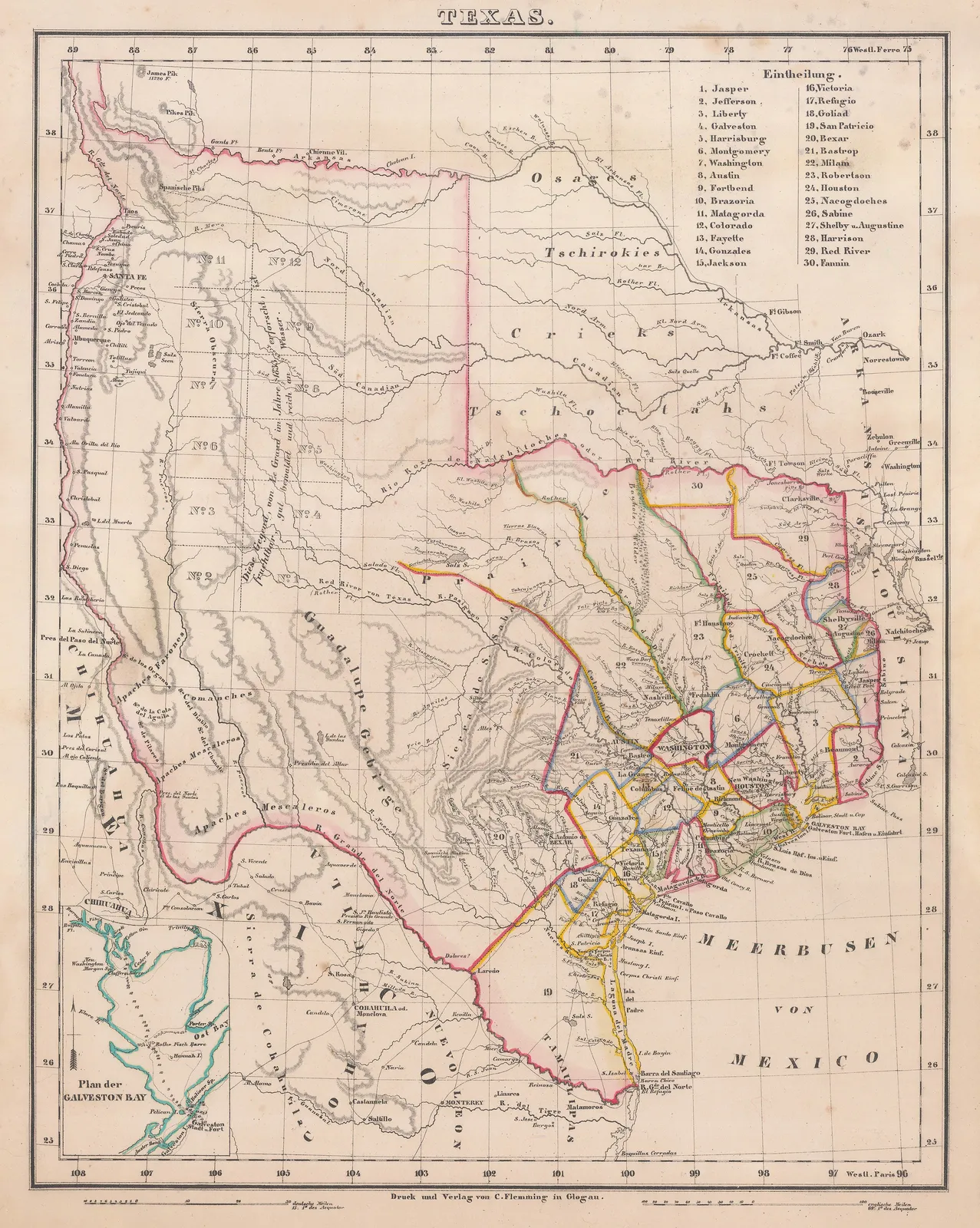 Carl Flemming, Texas, 1845 c